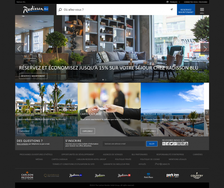 Site radissonblu.com
