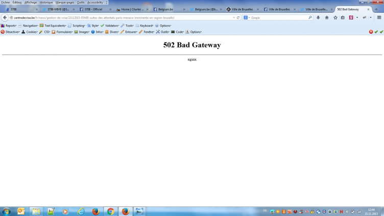 HTTP error 502 - centredecrise.be